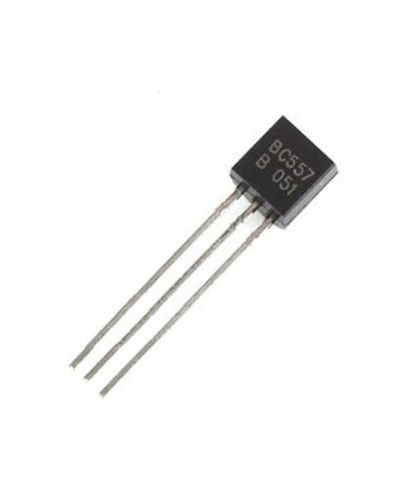 BC557 PNP Transistor [-50V] [-0.1A] (3 pieces) - BC557 ثلاث قطع ترانزيستور
