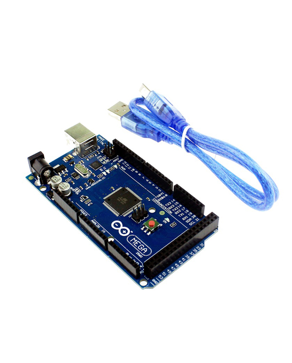 Arduino MEGA 2560 R3 + USB Cable (NEW) -  سلك يو إس بي + R3 2560 أردوينو ميجا