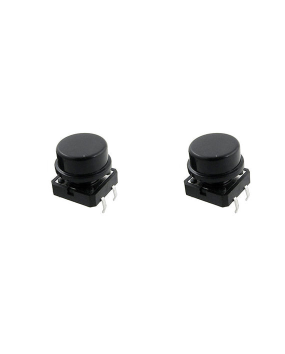 Push Button Round Black Switch