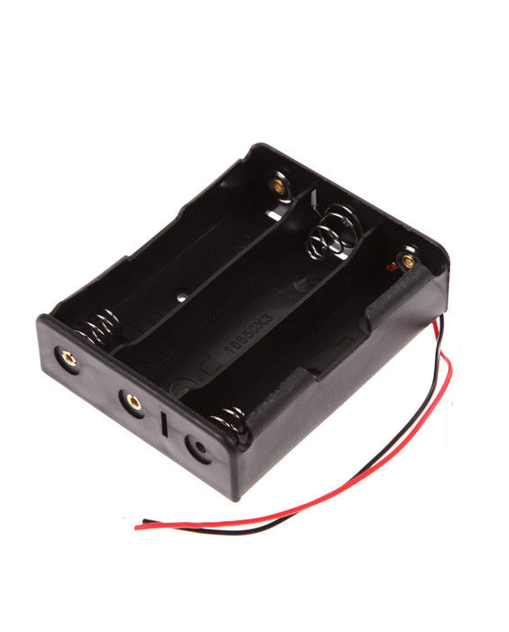 3 x Lithium 18650 battery holder Case -  حامل بطاريات 18650 الثلاثي