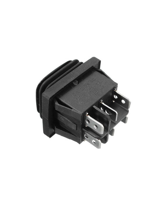 DPST Switch [Waterproof] [6 Terminals] [3 Positions] [Large] [Rectangle] - مفتاح مضاد للماء 