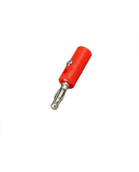 Male Banana Plug Screw Connector [3.5 mm] [1.6 cm] [Red] - موصل بنانا ذكر