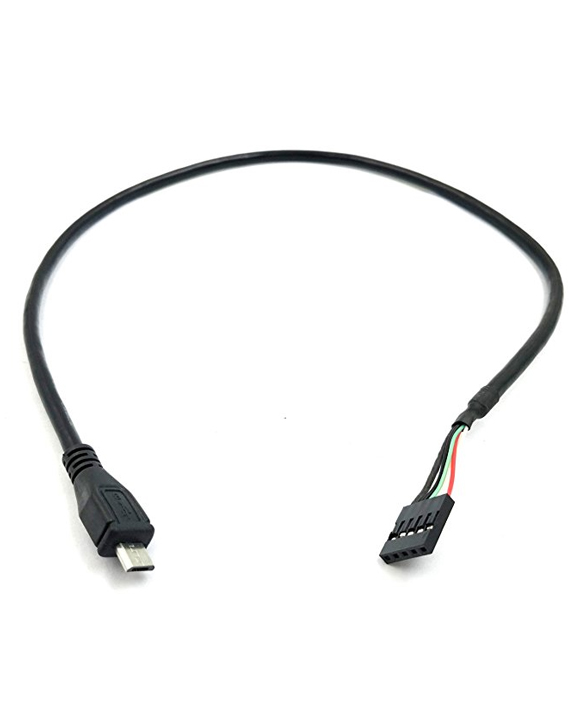 Female Header to Micro USB Male Adapter [50 cm] -سلك توصيل مايكرو من نوع B بنهاية أنثوية بطول 50 سم