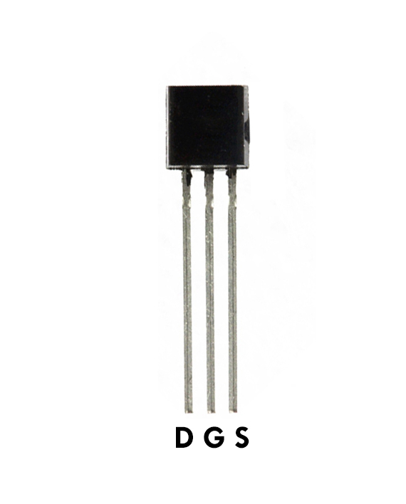 BS170 N-Channel Small Signal MOSFET [60V] [0.5A] (3 Pieces) - ترانزيستور موسفت موجب