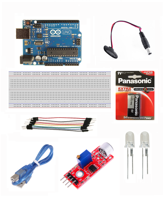 Clapping Switch Using Arduino - التحكم بباعث ضوئي عن طريق التصفيق