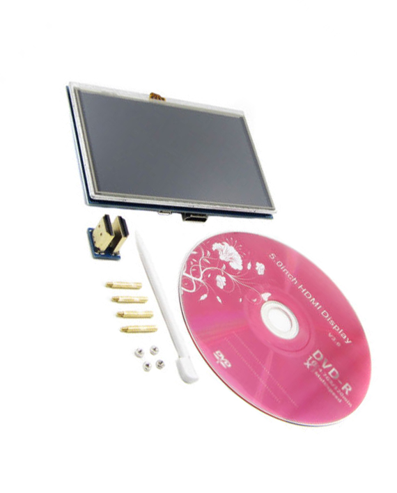 Touch LCD for Raspberry PI [ 5 inch  ] - شاشة لمس للرازبري باي بحجم 5 أنش