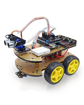 Smart Robot Car Kit [4 Wheels] - سيارة ذكية تعلمية قابلة للبرمجة بالأردوينو تحتوي على اربع محركات