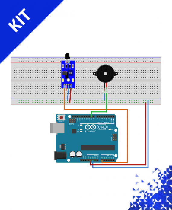 Flame Alarm with Buzzer Project