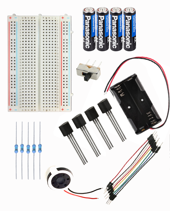 Simple Melody Integrated Circuit Using UM66 IC - الدائرة المسيقية البسيطة