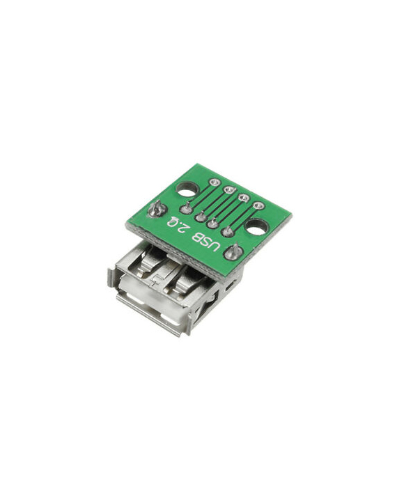 USB Female Socket to 4 Pin DIP - مدخل يو اس بي انثى