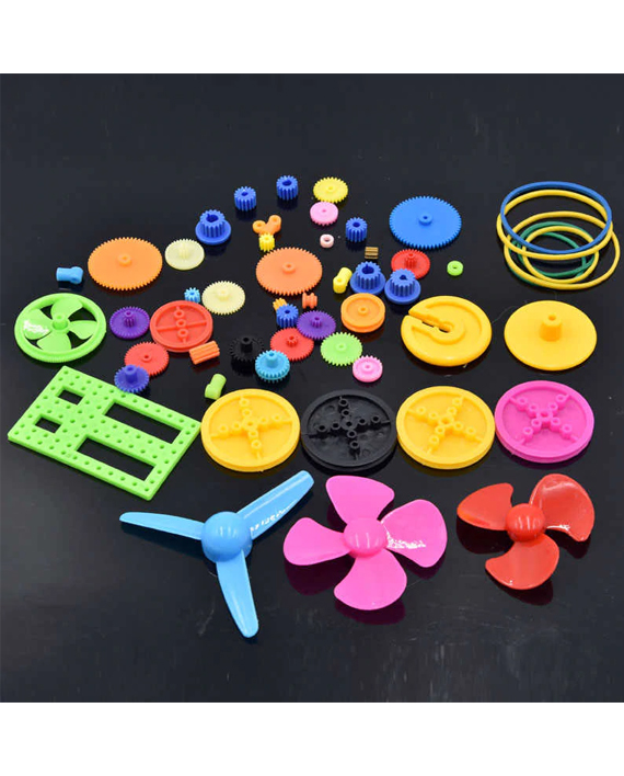 Colorful Plastic Gear Toolkit [ 55 Pieces] - قطع تثبيت خاصة للمحركات