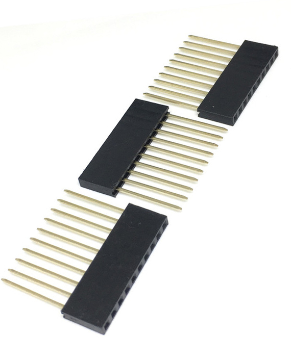 3 x Long Connector Female Pin Header [2.54MM]- مداخل أنثى بأرجل طويل 3 قطع