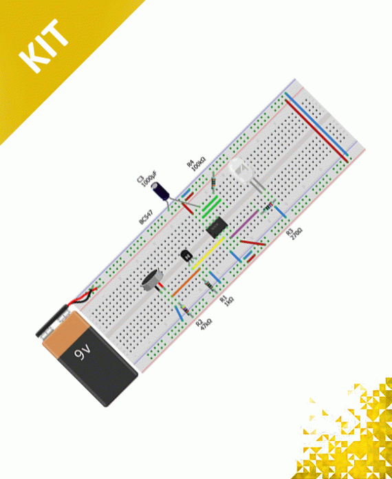 Clapping Switch with Delay Circuit - دائرة الإنارة باستخدام التصفيق مع مؤقت