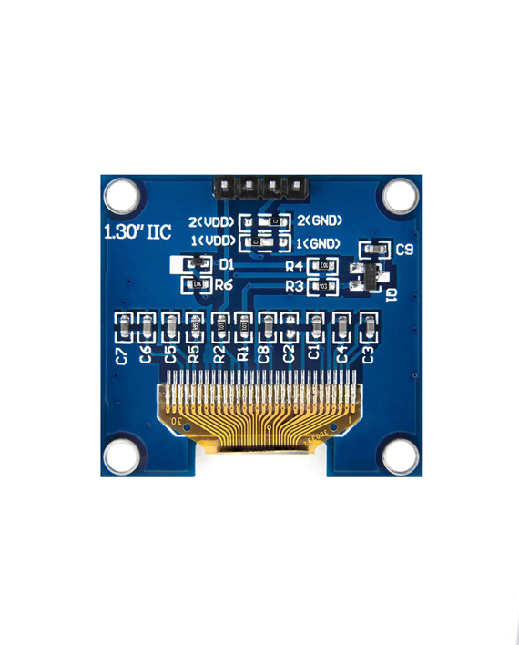 OLED Display I2C (4 pins) 1.3 inch - شاشة أو ليد