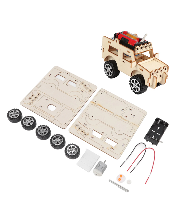 Jeep Vehicle for Students [ DIY ] -  نموذج سيارة خشبي صغير