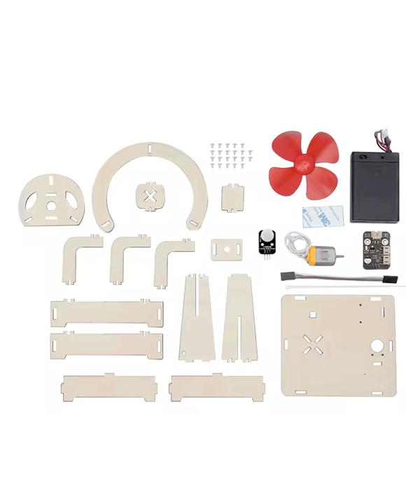 Intelligent Body Induction Fan Sensor DIY Kit - مجموعة تركيب مروحة بمستشعر حركة